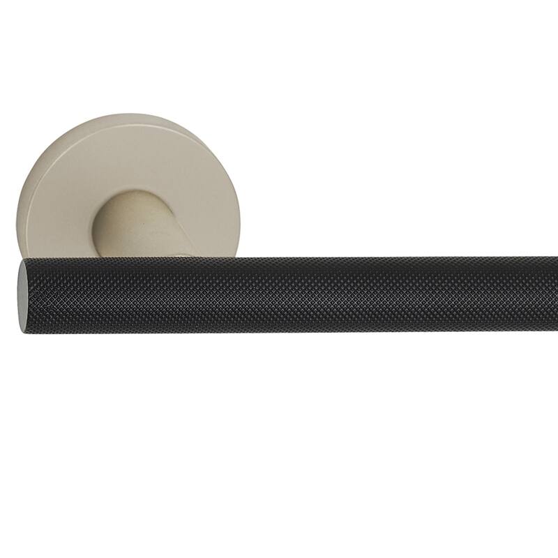 Alno A9466L-KNURLED Vita Bella Modern Diamond Knurled Bar Left Side