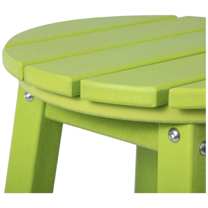Laguna Hdpe All Weather Outdoor Patio 29" Round Bar Stool (Set Of 2)