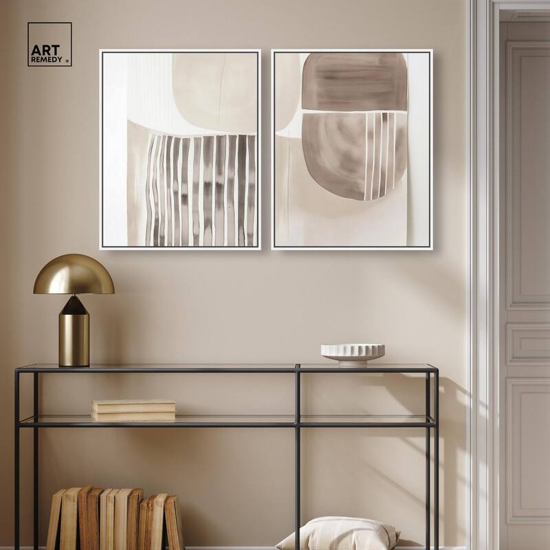 Elements of Quiet Canvas Set of 2 by Art Remedy