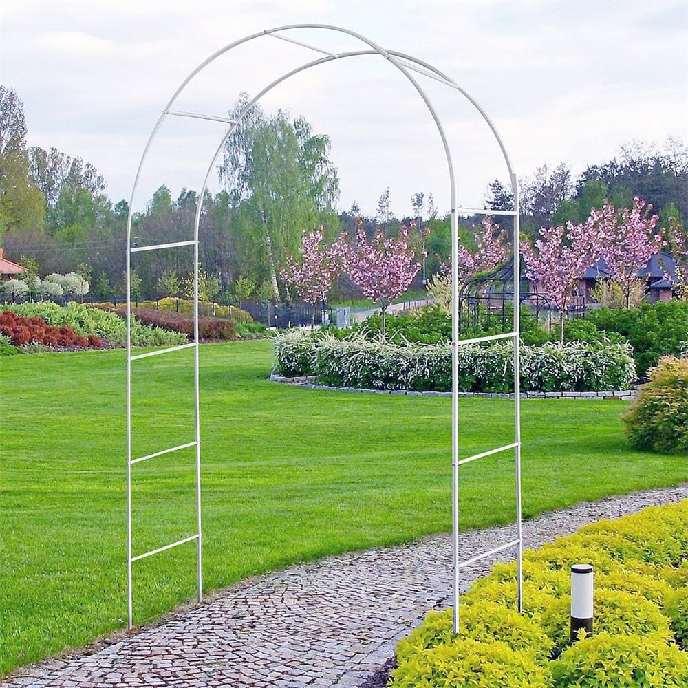 78"H x 45"W Garden Arch Trellis,Adjustable Metal Arbor Trellis
