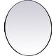 preview thumbnail 1 of 10, Elegant Lighting Eternity 45" Diameter Circular Beveled Metal Framed Black