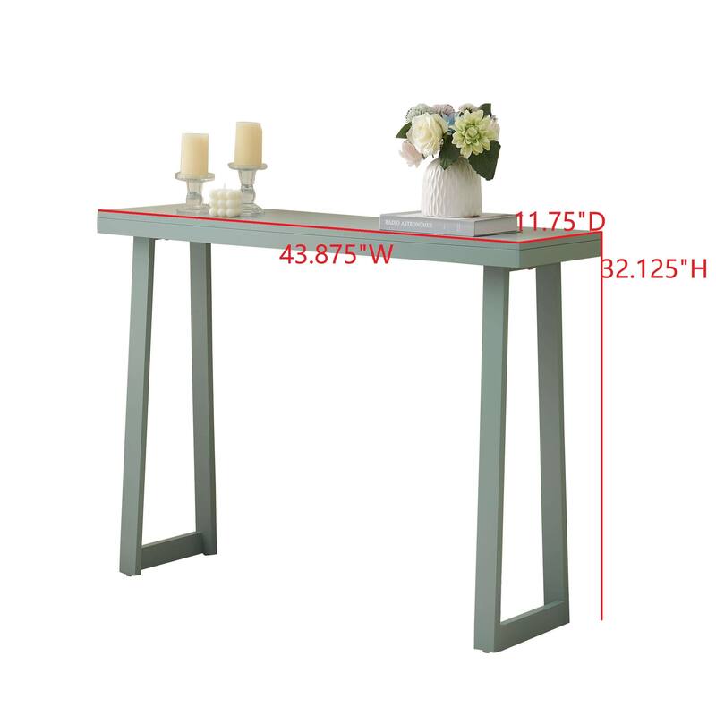 Claude Collection Wood 44" Modern Console Table with Shelf