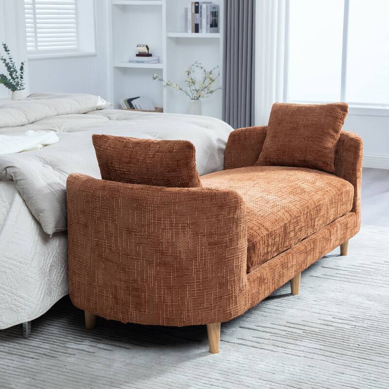83.1" W Modern Upholstered Lounge Chair,Oversized Sofa Chair with Pillow and Armrests