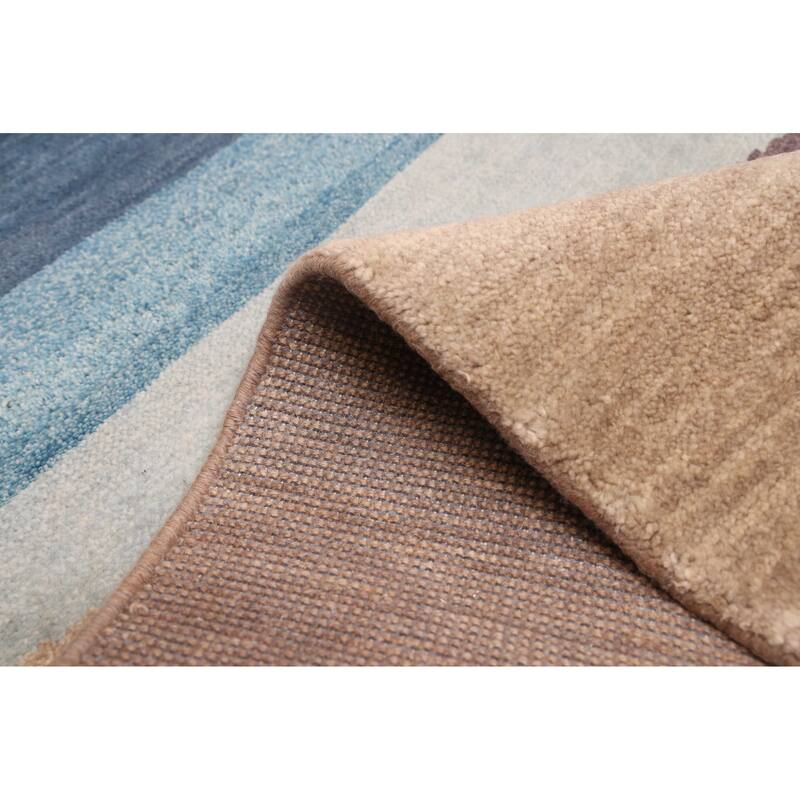 ECARPETGALLERY Hand-knotted Peshawar Ziegler Light Khaki Wool Rug - 5'0 x 6'9