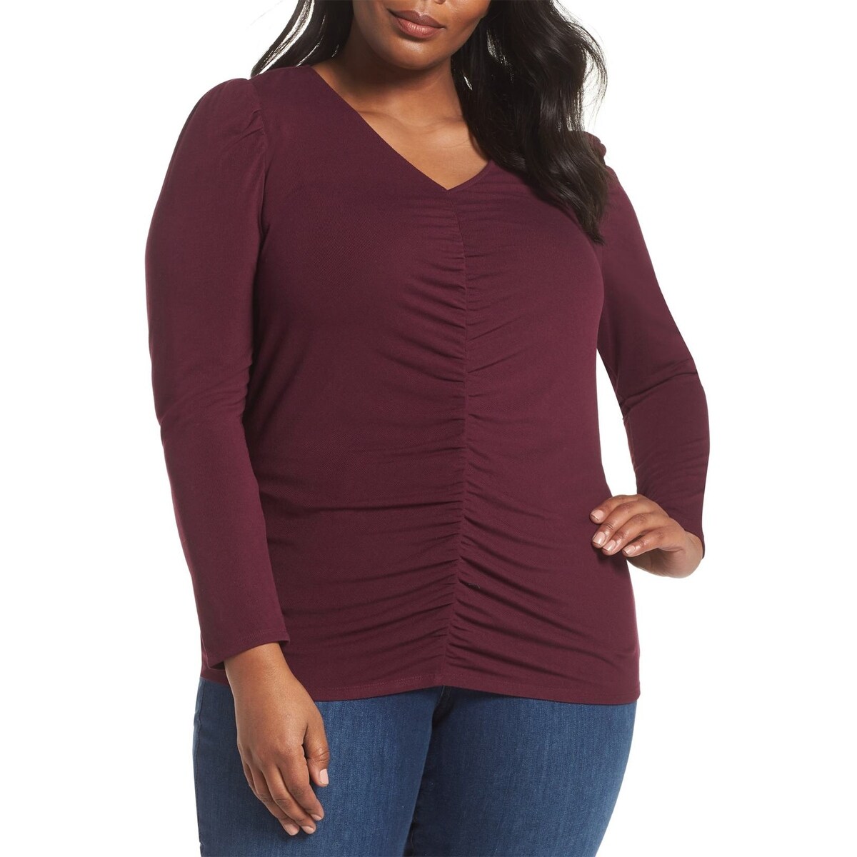 vince camuto ruched top