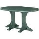 preview thumbnail 6 of 82, Poly Lumber Round Dining Table Set with Island Chairs Bar Height - Green