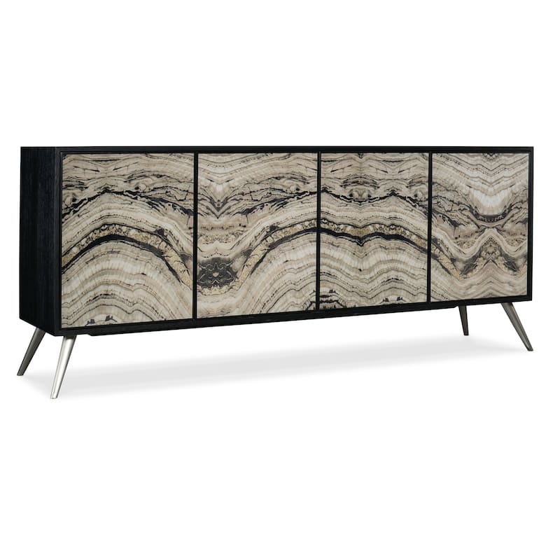 Hooker Furniture 628-85647-98 Melange 86" Wide Accent Cabinet with - Black
