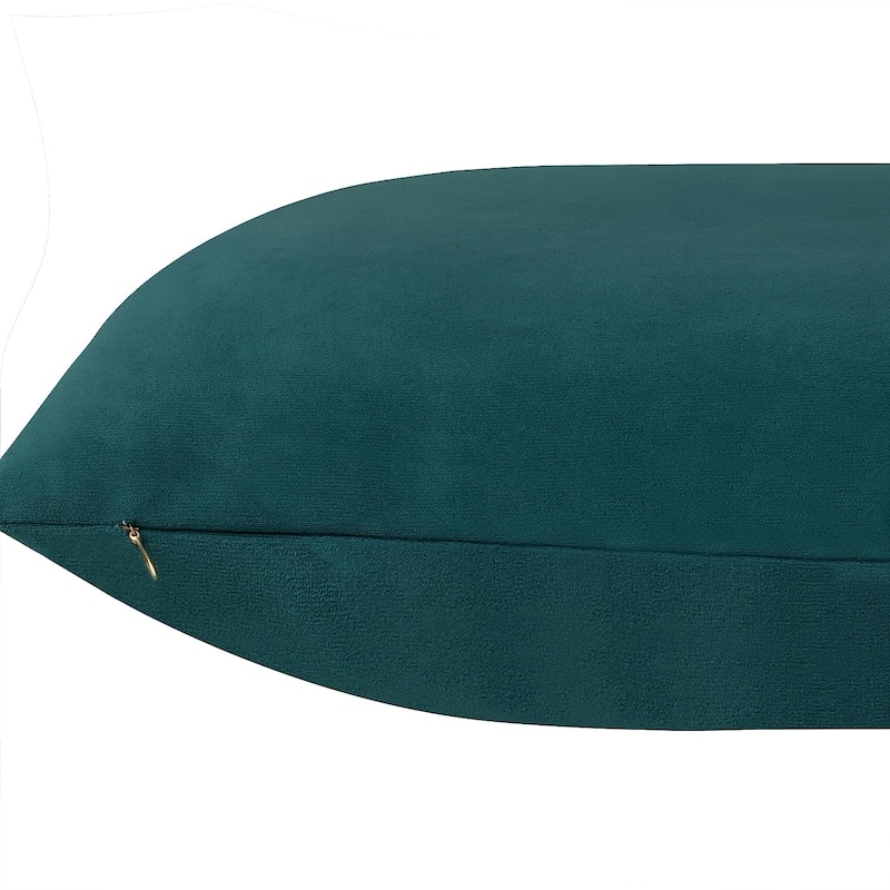 Delara Pack of 1 Velvet Decorative Throw Pillow Cover 20x20 Inches, Cushion Cover, Soft and Breathable Fabric, Hidden Zipper
