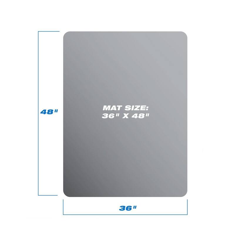 0.2cm Thick 48" X 36" Rectangular Heavy Duty Chair Mat