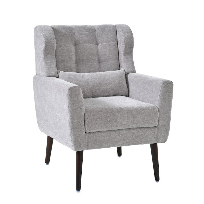 Modern Accent Chair,Chenille Arm Chairs for Living Room,Comfy Soft Padded Lounge Chair in Small Space, Bedroom