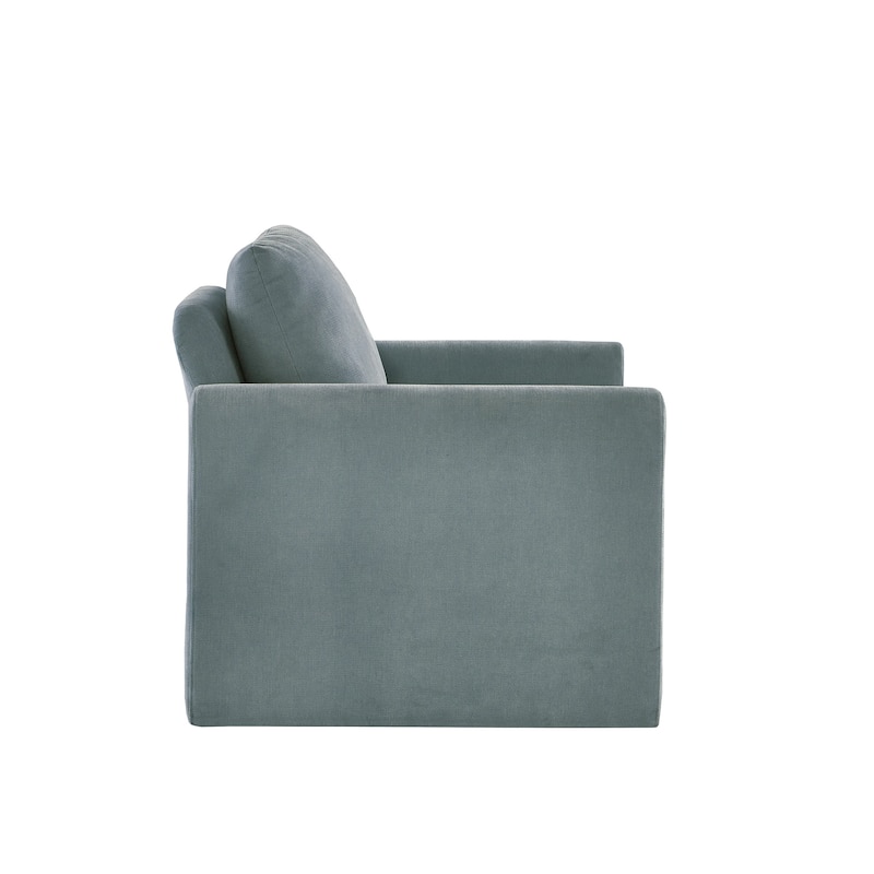 Platt Rounded Arm Chenille Upholstery Accent Chair by iNSPIRE Q Modern