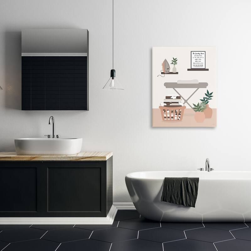 Stupell Laundry Rules Modern View Canvas Wall Art Design By Natalie Carpentieri