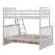 preview thumbnail 28 of 30, Twin Over Full Bunk Bed with Storage Drawers, Wooden Bunk Bed with Ladder and Safety Guard Rails