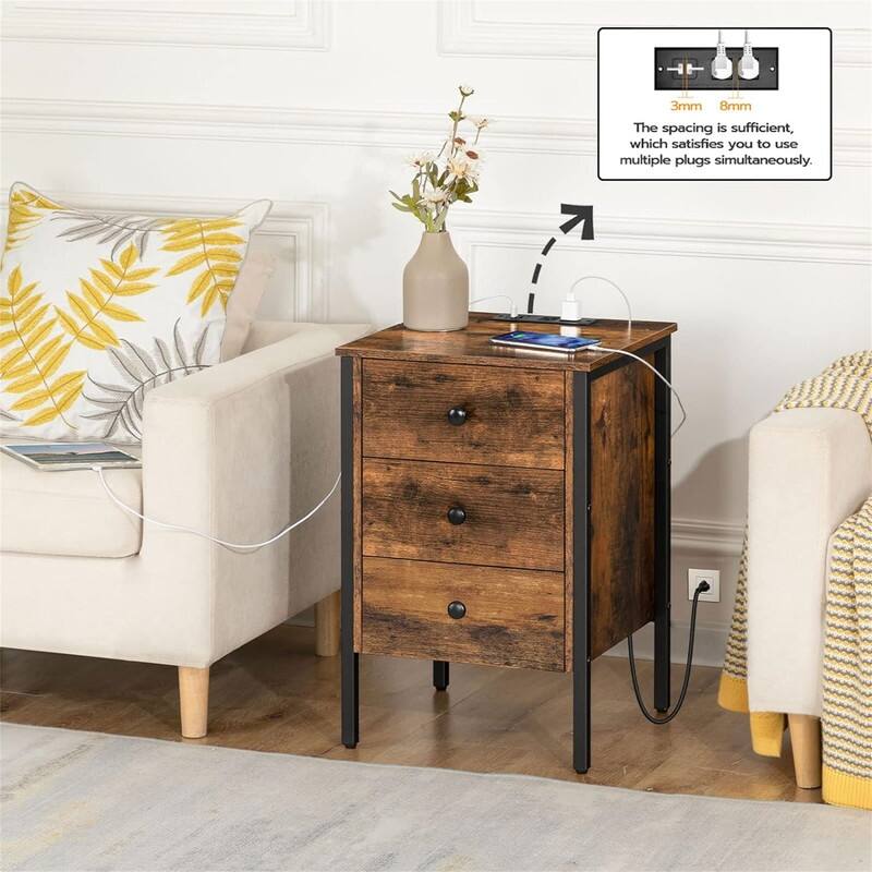 Nightstand with Charging Station