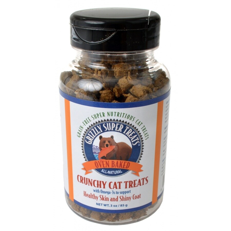 Shop Grizzly Super Treats Crunchy Cat Treats With Omega 3 3 Oz