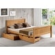 preview thumbnail 8 of 25, Alaterre Harmony Solid Wood Platform Bed Cinnamon - Storage Bed - Full