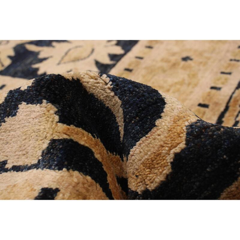 ECARPETGALLERY Hand-knotted Chobi Finest Navy Wool Rug - 10'0 x 13'9