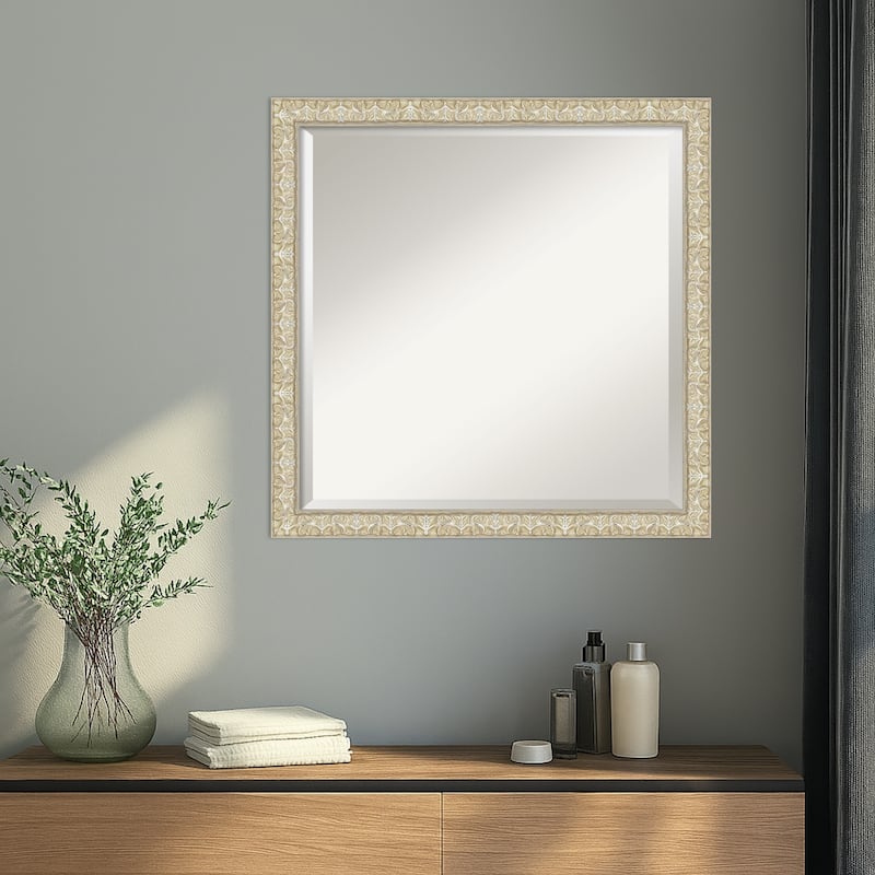 Lila Beveled Wood Framed Wall Mirror