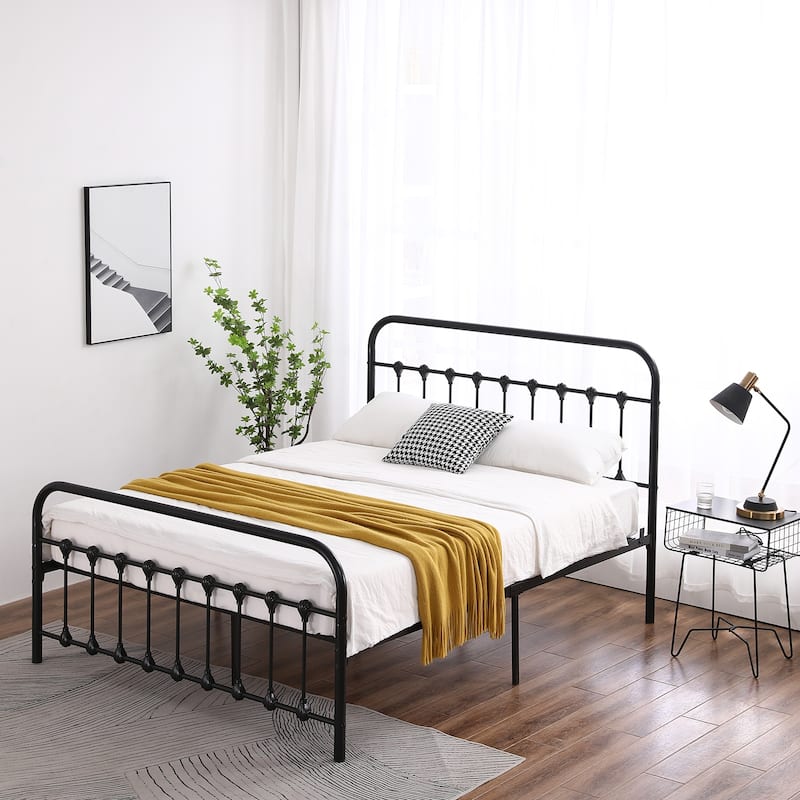 Modern Single-Layer Curved Frame Bed
