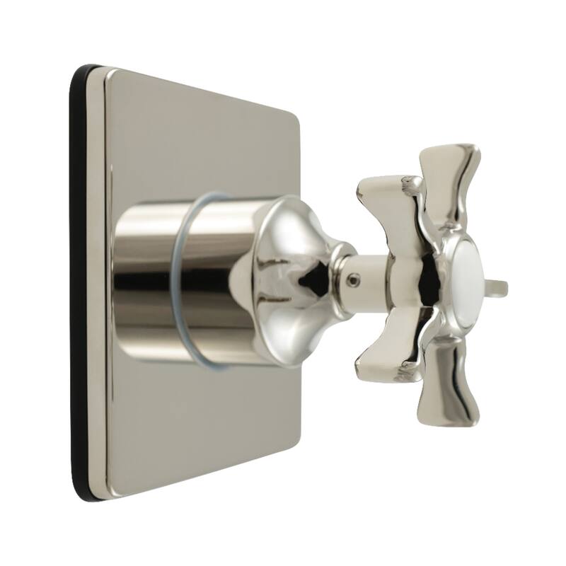Hamilton Single-Handle Three-Way Diverter Valve with Square Trim Kit - Polished Nickel