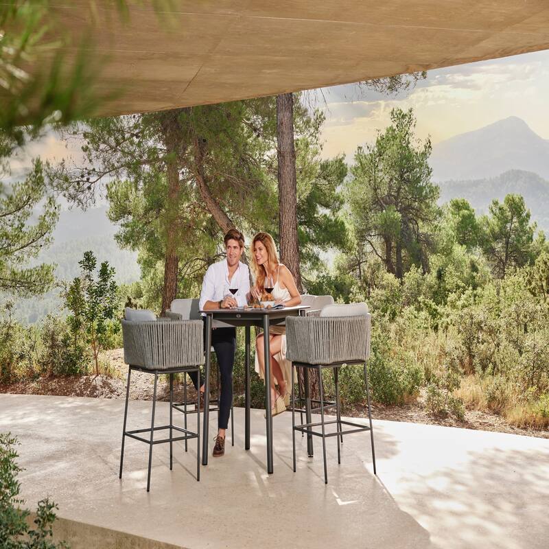 Skyline Design Boston 5-Piece Pub Set with Sunbrella Cushions