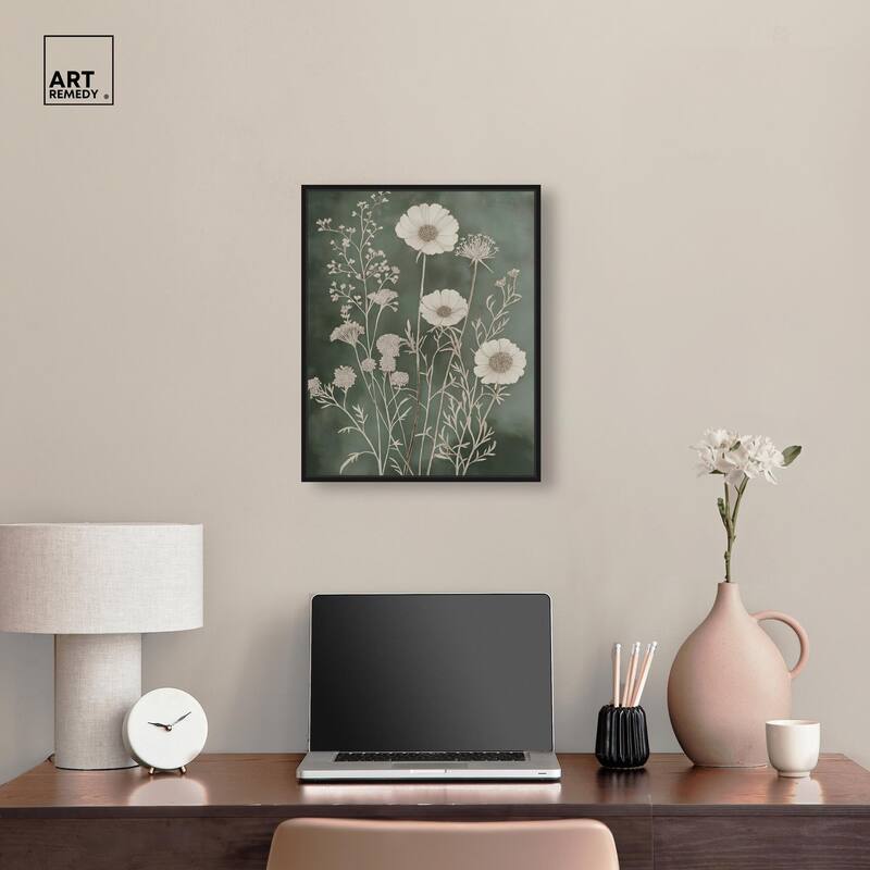 Airy Green Garden Canvas by Art Remedy
