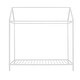 preview thumbnail 18 of 40, Twin Size Metal House Bed for Kids, Floor Bed Frame with Slats