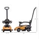 preview thumbnail 4 of 8, 2-in-1 Ride On Push Car for Toddlers 1-3 - Orange