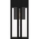 preview thumbnail 2 of 5, Boswell 1-Light Matte Black Outdoor Wall Lantern