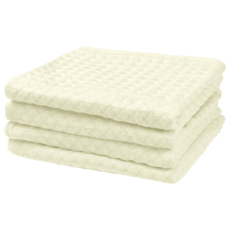Solid Striped Hand Towels 14" x 28", 100% Cotton Soft Absorbent Towel Sets for Bathroom, Hotel