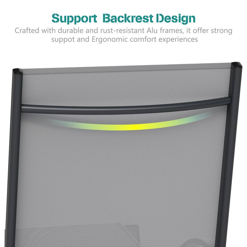 Futzca 2 Set Outdoor Lounge Chair, Pool Chaise Lounge - N/A