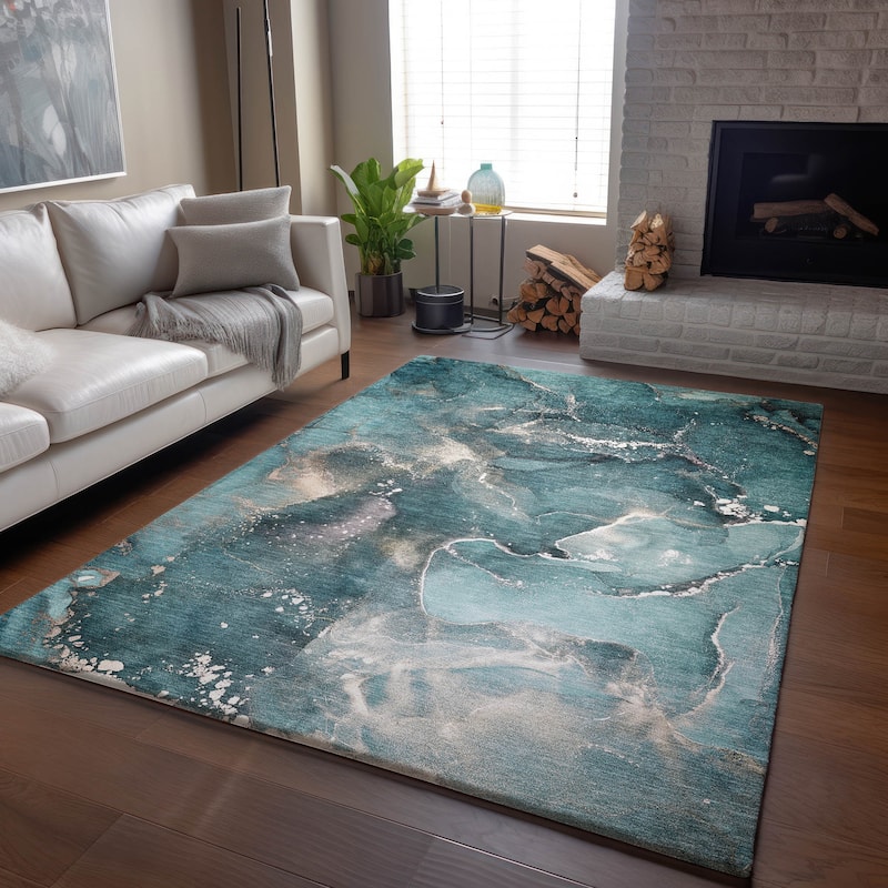 Premium Washable Super Soft Abstract Contemporary Mayfield Rug