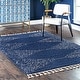 preview thumbnail 21 of 53, nuLOOM Moroccan Boho Tassel Lined Shag Area Rug 5' 3" x 7' 7" - Blue