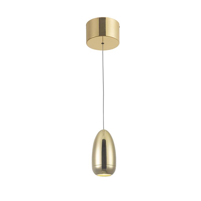 Royal Pearl Collection Integrated LED Pendant, Gold - Gold