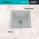 preview thumbnail 9 of 7, 16 Inch Lexicon Platinum Quartz Composite Drop-in Undermount Single Bowl Galaxy White Kitchen Sink LP-1618-W-SO