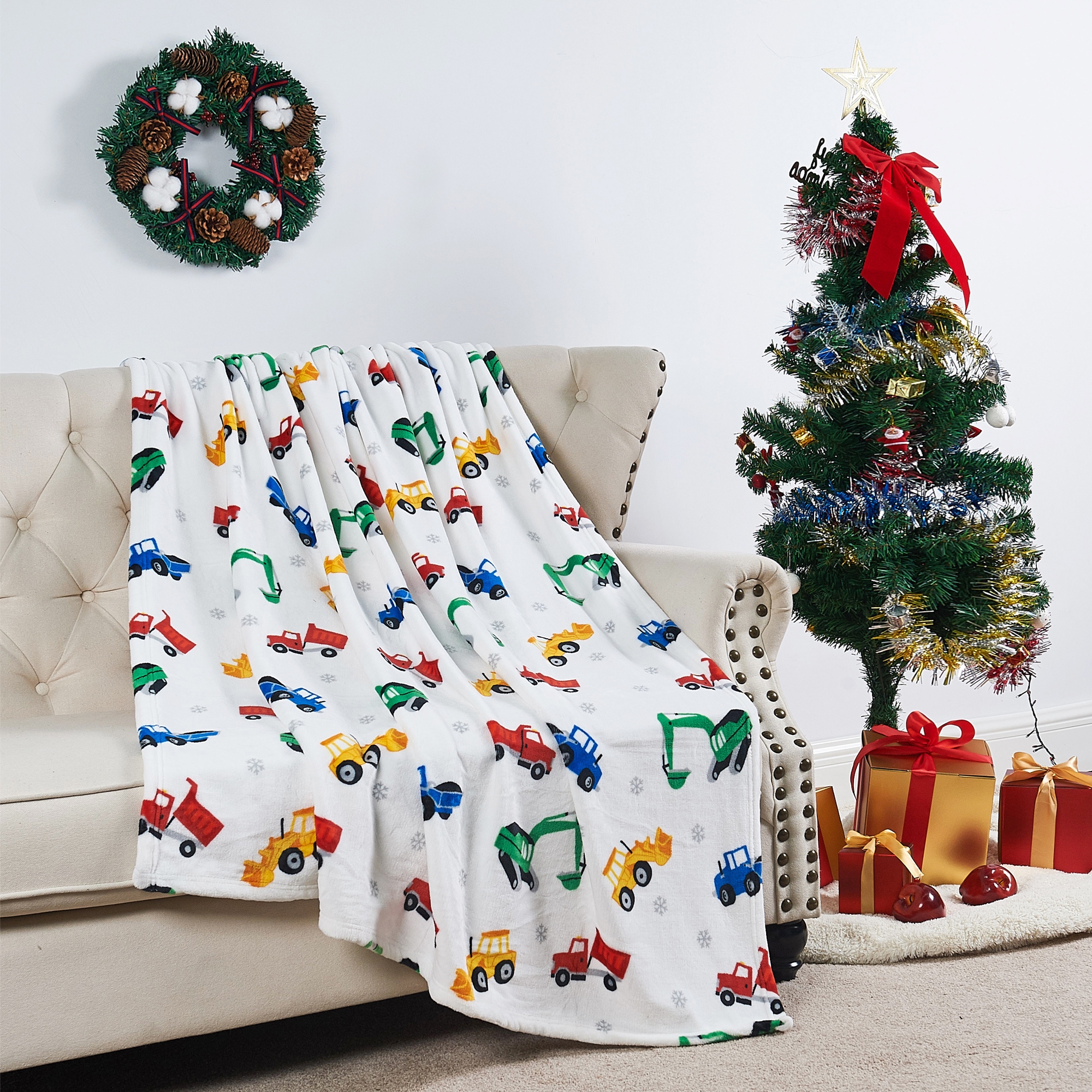 Large christmas throws on sale