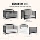 preview thumbnail 6 of 4, Dream On Me Odelle 5 in 1 Convertible Crib - Matte Black