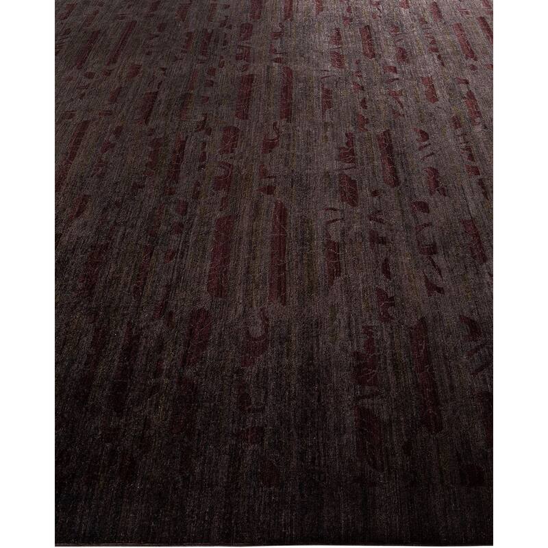 Vibrance, One-of-a-Kind Hand-Knotted Area Rug - Brown, 8' 10" x 12' 2" - 8' 10" x 12' 2"