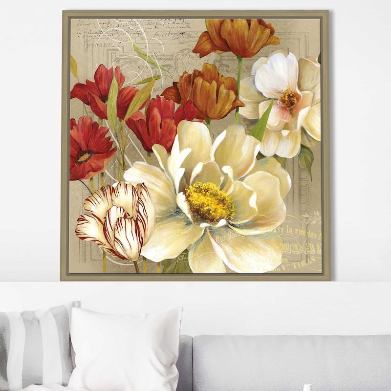 "Jardin I" by Carol Robinson Print on Floating Canvas