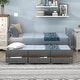 preview thumbnail 2 of 16, Elegant Twin Daybed with Trundle and Storage Drawers - Versatile & Space-Saving