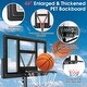 preview thumbnail 15 of 15, 4.25-10 Feet Adjustable Basketball Hoop System with 44 Inch Backboard