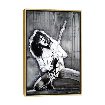 iCanvas "Eddie Van Halen" by Ahmad Shariff Framed Canvas Print