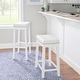 preview thumbnail 5 of 12, Linon Willamette Backless Upholstered Bar Stool - N/A