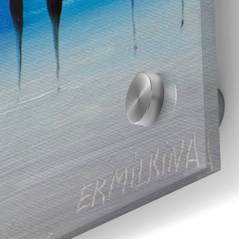 Epic Art 'Colorful City Umbrellas' by Ekaterina Ermilkina Acrylic Glass Wall Art