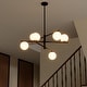 preview thumbnail 24 of 31, Modern 6-Light Dimmable Sputnik Bubble Chandelier for Dining Room
