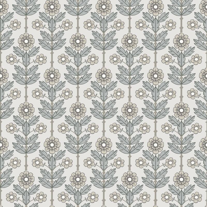 Whittier, Aya Floral, 33 FT. L x 20.5In. W Wallpaper Roll