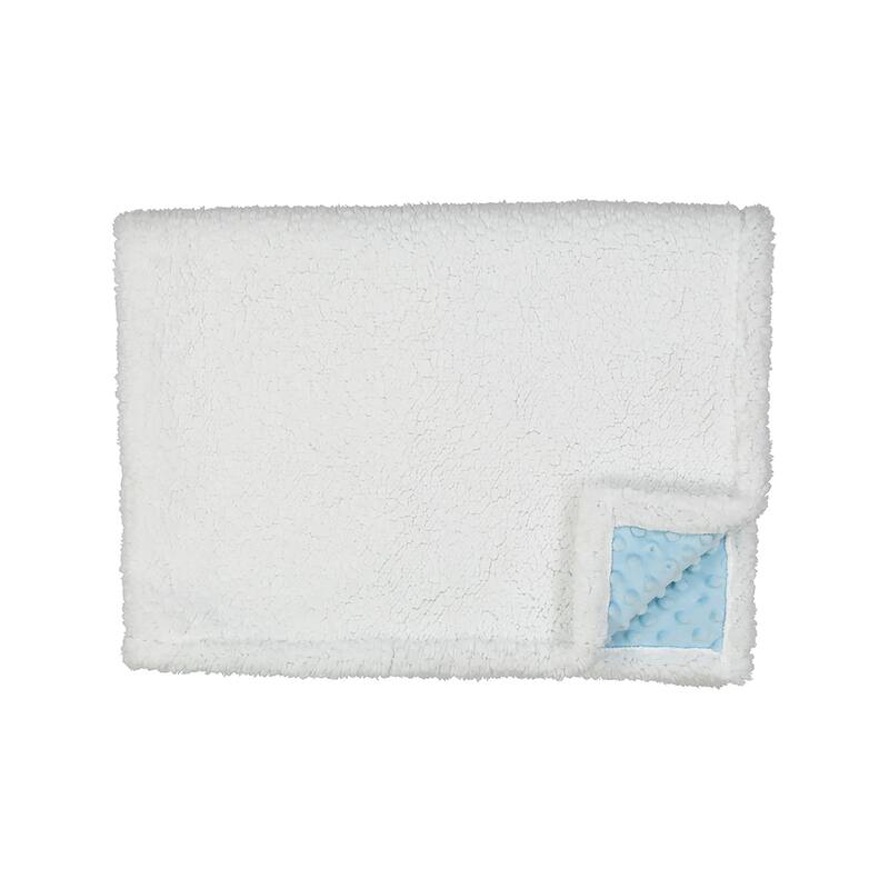 Popcorn Sherpa Baby Blanket