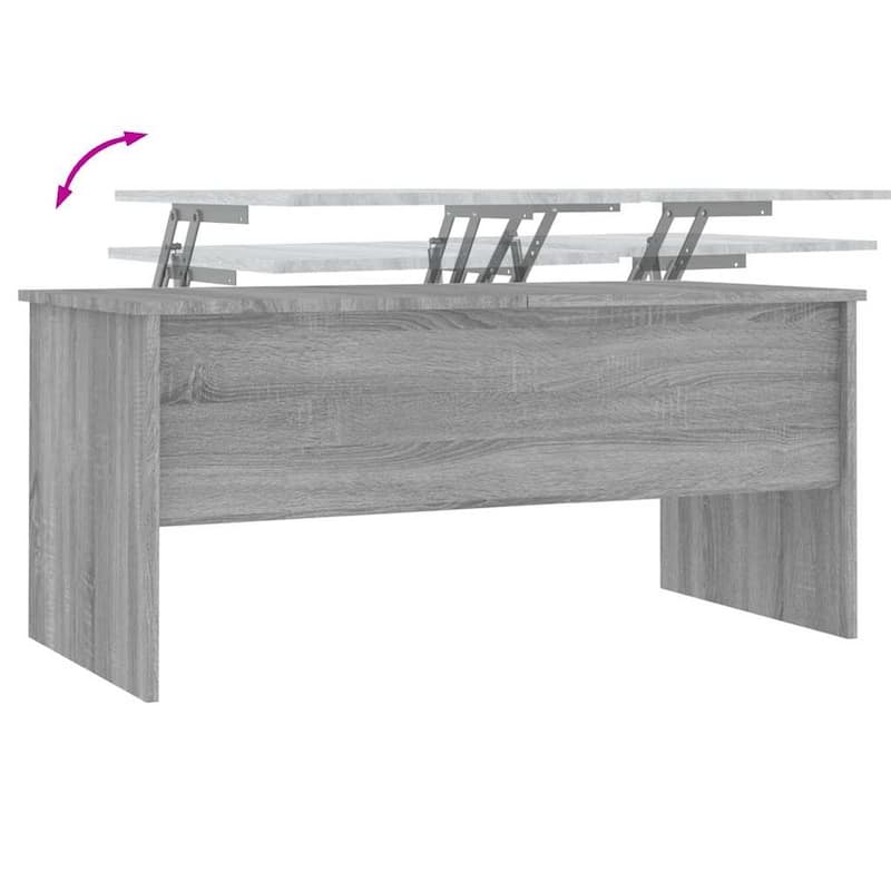 vidaXL Coffee Table Lift Top End Table Accent Side Sofa Table Engineered Wood - 40.2" x 19.9" x 18.3"