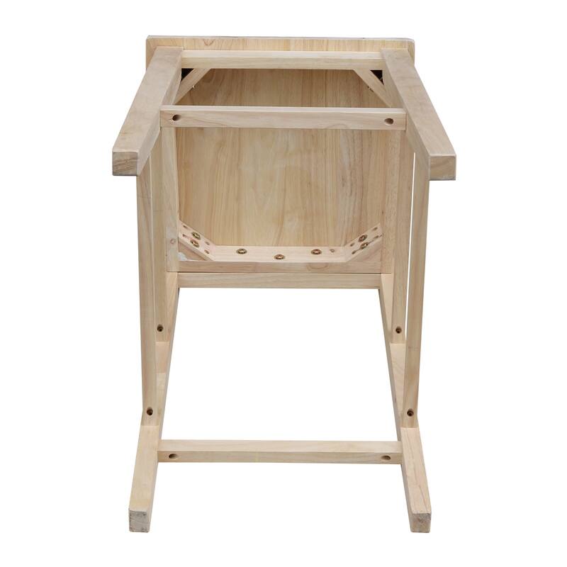 Aspen Panel Stool - Unfinished