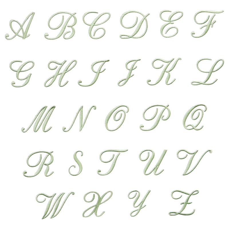 Authentic Hotel and Spa 100% Turkish Cotton Green ADORNIA Scallop Personalized 2 Piece Hand Towel Set - 2 Hand Towels